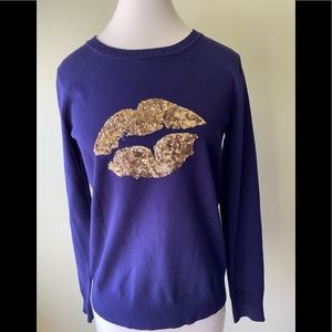 NWT Navy and gold Romeo & Juliet Couture Sweater